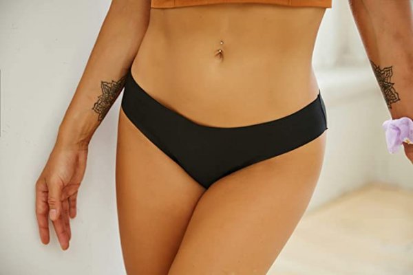 Women's seamless low waisted underwear invisible underwear (6 pack)